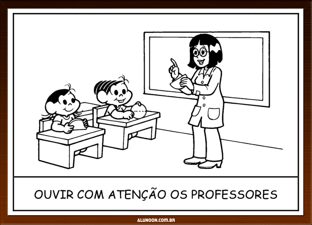 Regras Da Sala Para Colorir Turma Da M Nica Educa O Infantil Aluno On